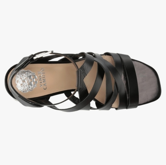Vince Camuto Black Strappy Women's Sandals Size 5 NWT - Picture 7 of 13